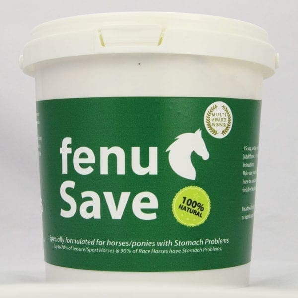 Fenusave award winning horse feed to help with stomach issues and ulcers